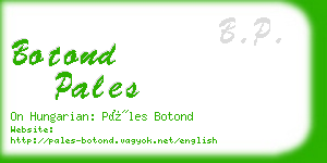 botond pales business card